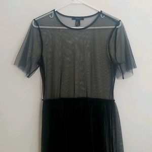 Black Mesh Dress.
